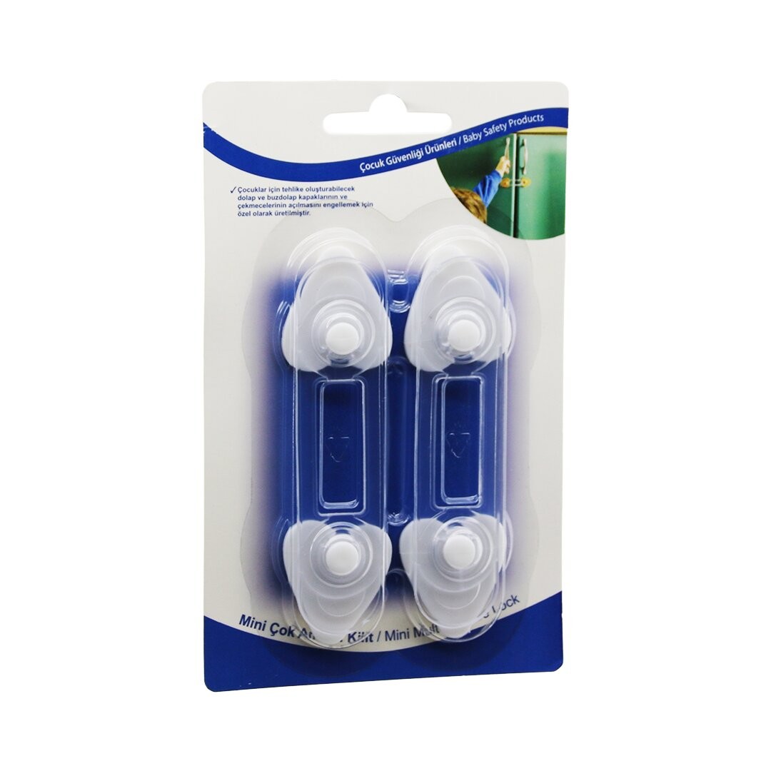 Elybaby Ely-992 Bul-Max Bmx-4289 ( 2pcs ) Mini Çok Amaçlı Kilit ( Çocuk Emniyet )*10x6