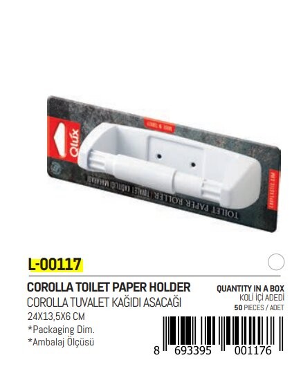 Qlux L-117 Corolla wc Kağıtlık*50