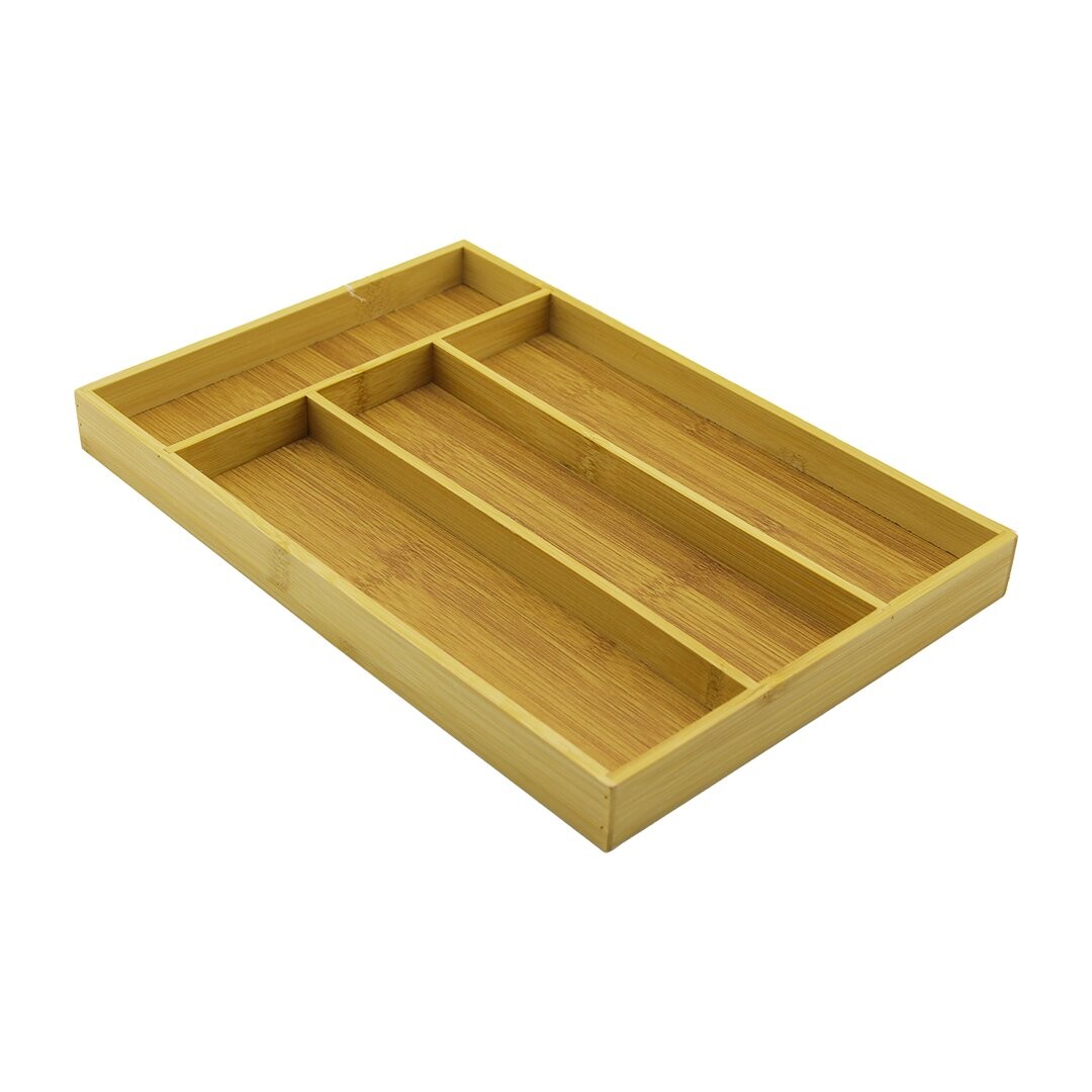 Pablıto Home Pbt-047 ( 4 Bölmeli ) Ahşap Bambu Kaşıklık ( 22.5 X 33.5cm )*24