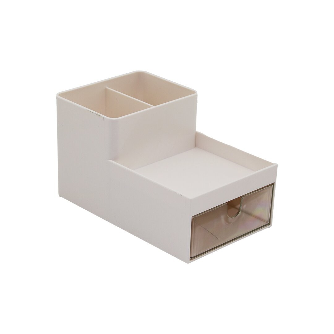 House By House Ur-3501 ( Tek Çekmeceli + 3 Bölmeli ) Plastik Organizer (Mika Kristal Çekmece) (16x9.5cm - Y: 5--9.5cm)*48