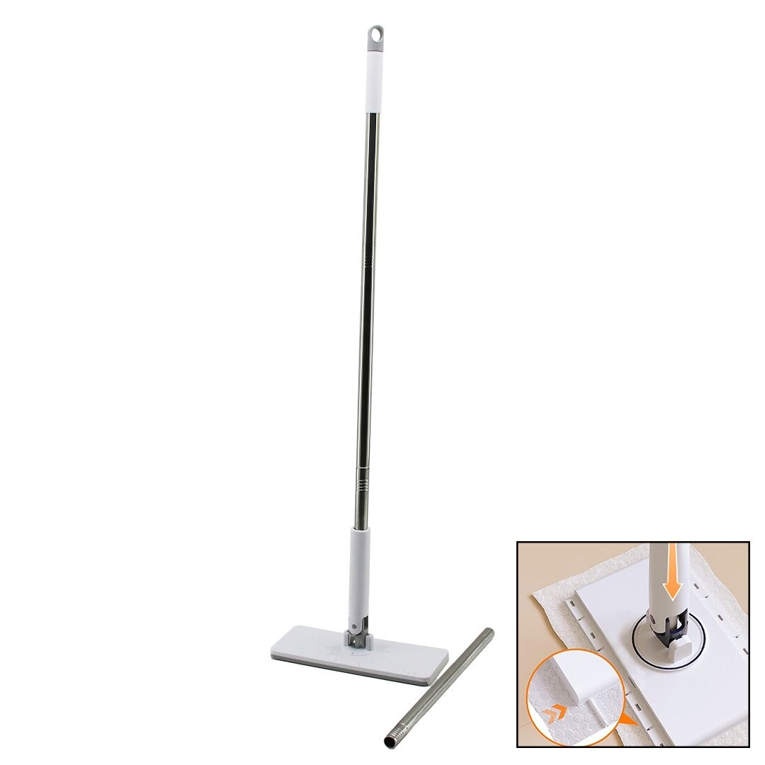 Ibico I21-015 (Otomatik) Bez Değiştiren Mop (Sap Çek=Bez Bırak & Sap It=Bez Tut) (360° Başlık=9.5x25cm& Sap:115cm)*60