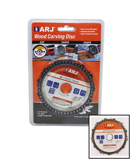 Arj wood Carving Disc 115x22.23mm Zincirli Ahşap Testere Disk*150