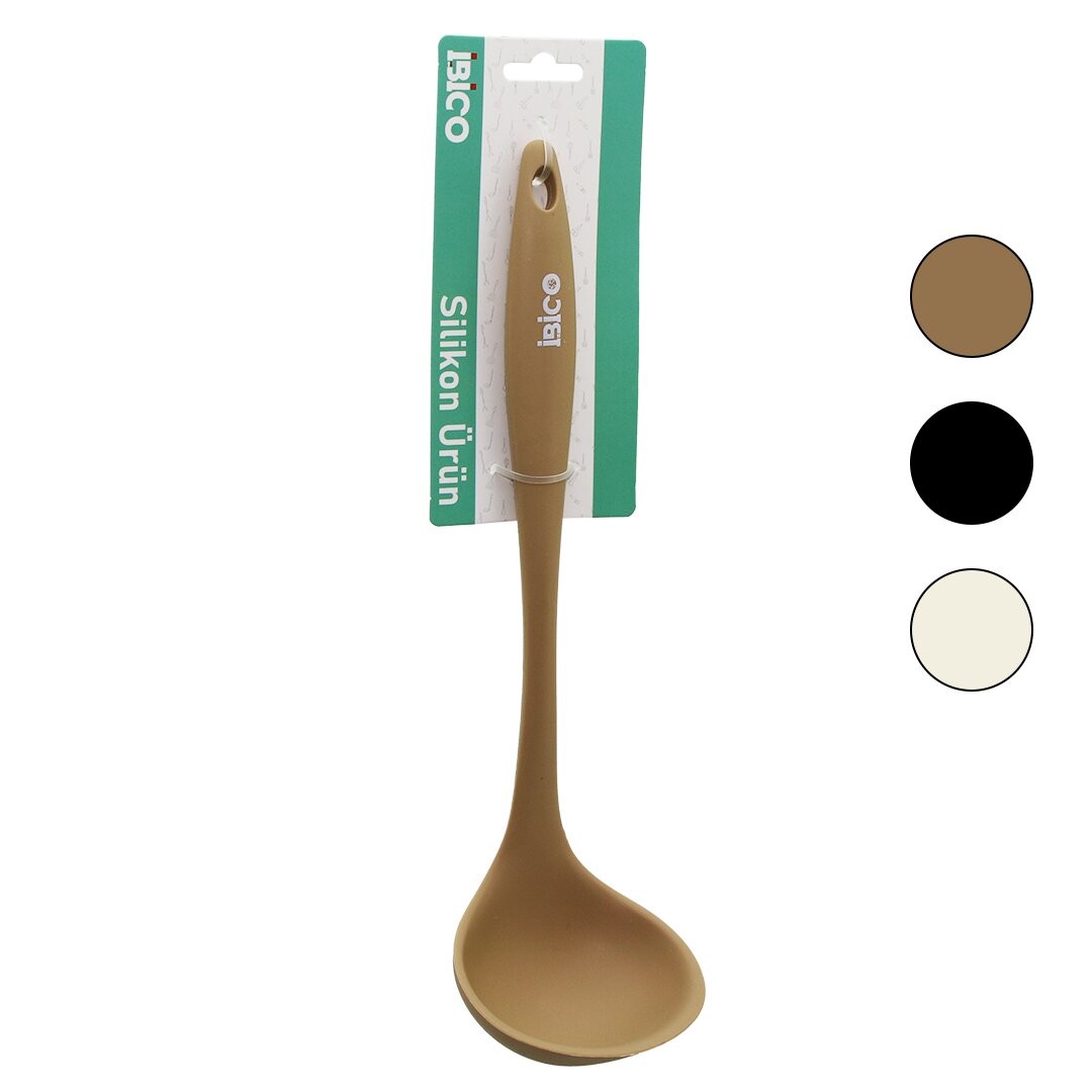 Ibico I22-038 ( Silikon & Renkli ) Kepçe & Kaşık ( 28.5cm )*12x6