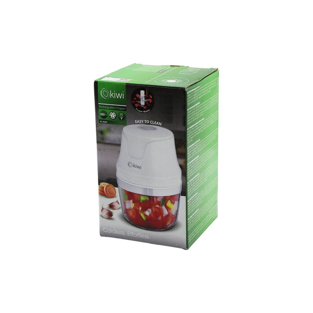 Kiwi Kc-8203 ( Usb Şarjlı Mini ) ( 3 Bıçaklı ) Blender Rondo Gıda Doğrayıcı ( 350ml=Mika Kristal Hazne )*24