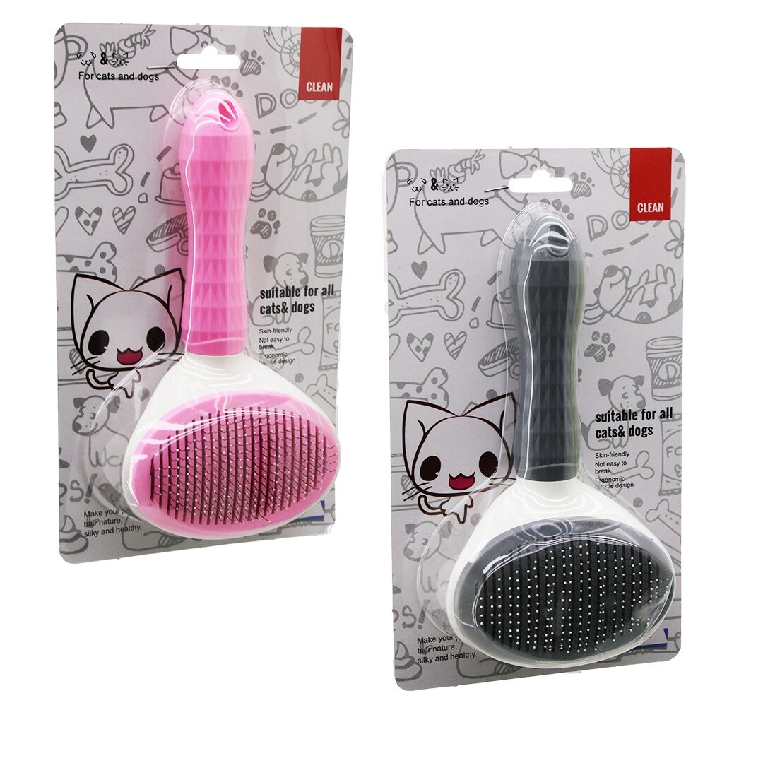 Ibico Clean I21-068 Tüy Fırçası Pratik Kedi Köpek Tarak & Temizlik Fırçası ( Pet Shop )*100