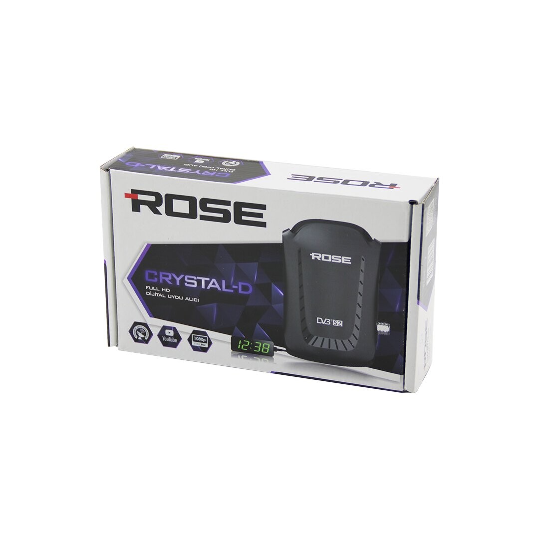 Rose Crystal-D ( Full Hd ) ( Hdmı ) Dijital Uydu Alıcısı ( 1080p ) ( wifi ) ( Av ) (Otomatik Kanal Güncelleme) (Brkt-807471)*60