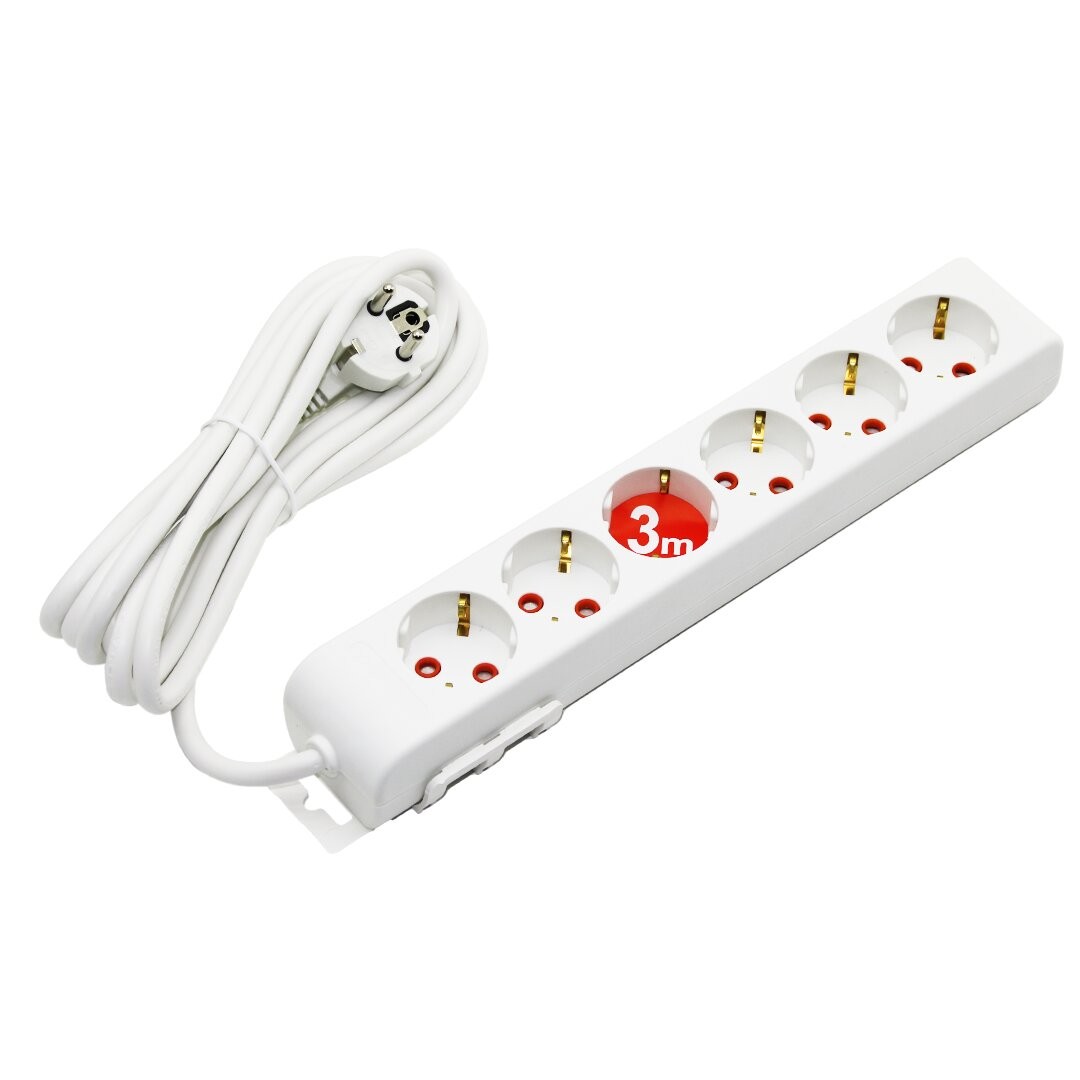 Rı-Tech ( 6lı - 3mt ) Uzatma Kablo & Topraklı Grup Priz ( 001 175 610002 03 00 )*12