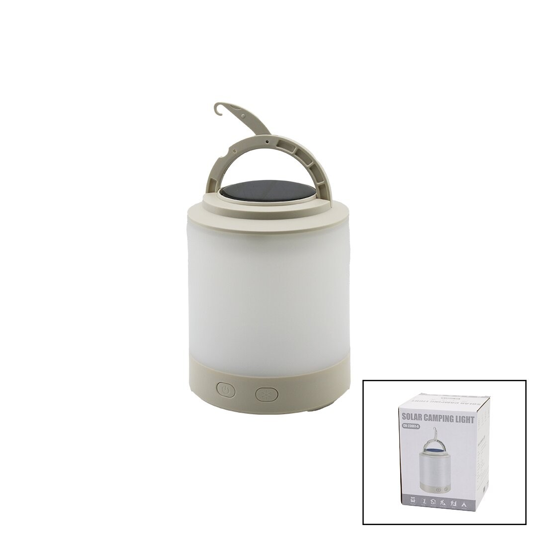 Solar Campıng Lıght Ch-23061-A (Fanus) Kamp-Bahçe Fener (Solar & Şarjlı) (1+8-Renk Led) (Işık Ayarı & Şarj Gösterge) (Powerbank)*48