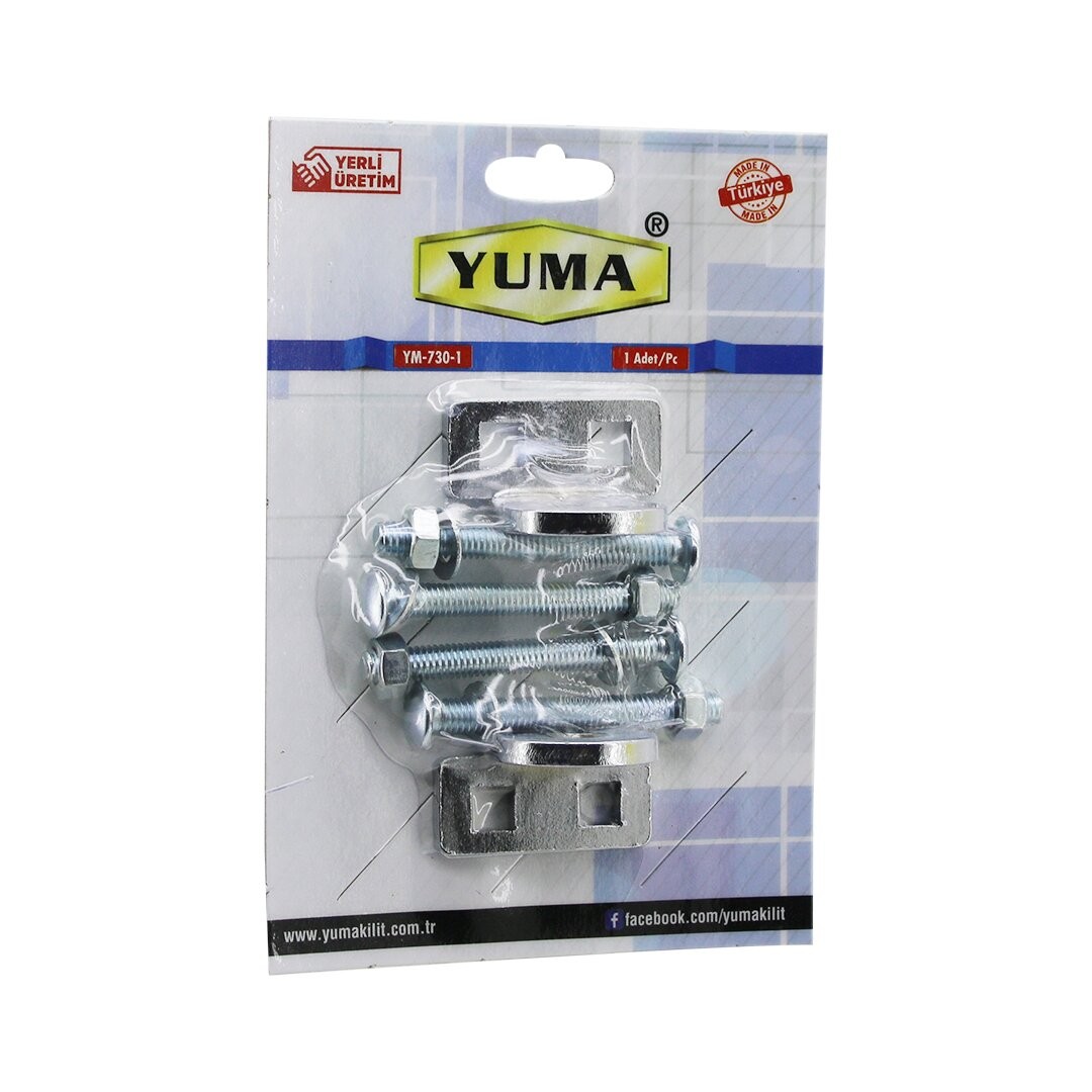 Yuma Ym-730-1 Kapı Emniyet Rezesi ( Asma Kilit Takılabilir Menteşe )*30