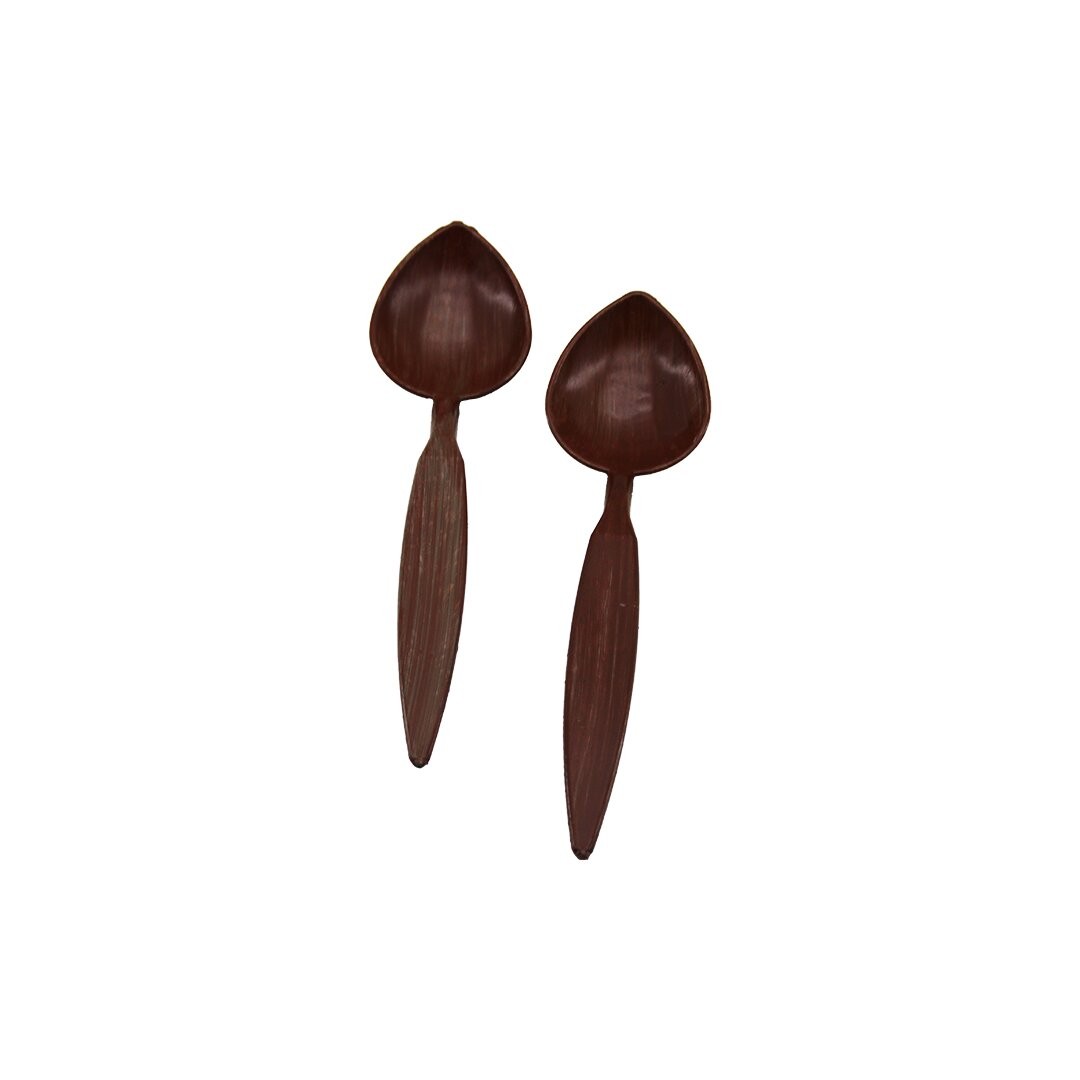 Küçükkeleş ( Uzun Saplı ) ( 19.8cm ) Oyun Kaşık ( Halk Oyunları ) ( Kahverengi Plastik )*40x39