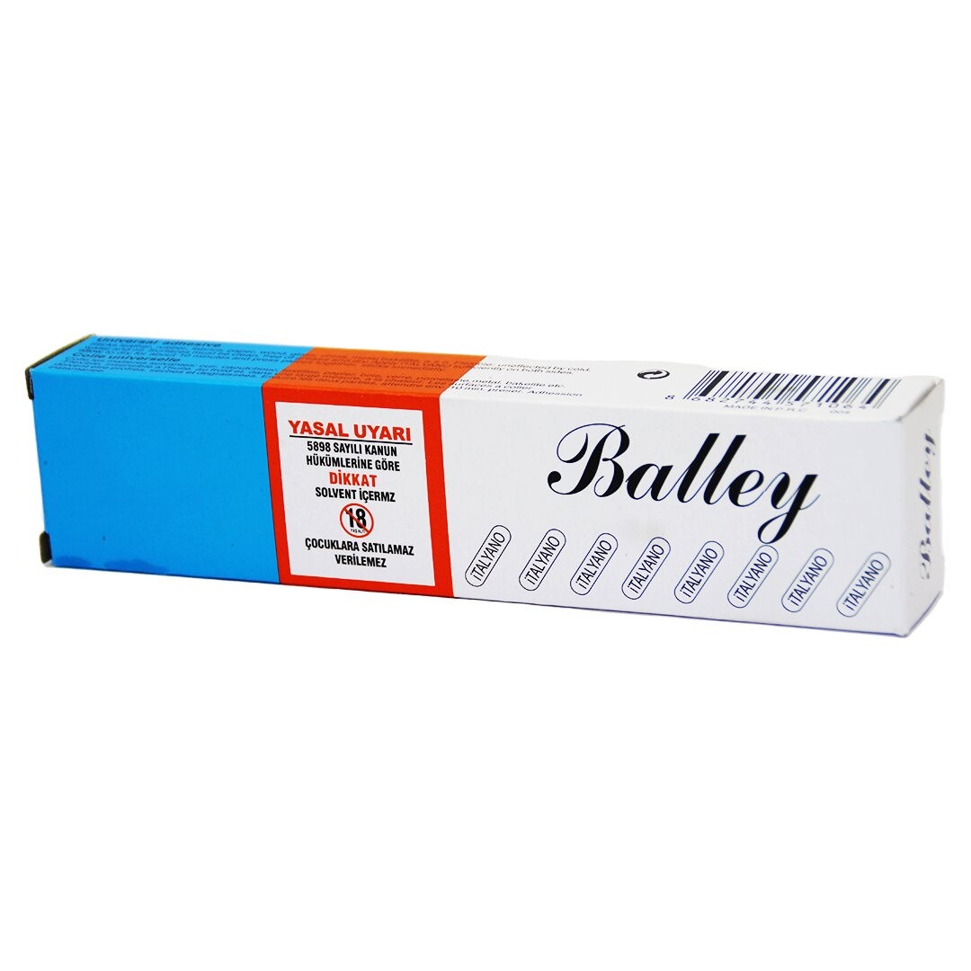 Italyano Ka-732-708  Balley Bally Yapıştırıcı ( 50gr ) (Kösele-Deri-Lastik-Suni Tahta-Cam-Porselen-Bakalit)*20x5