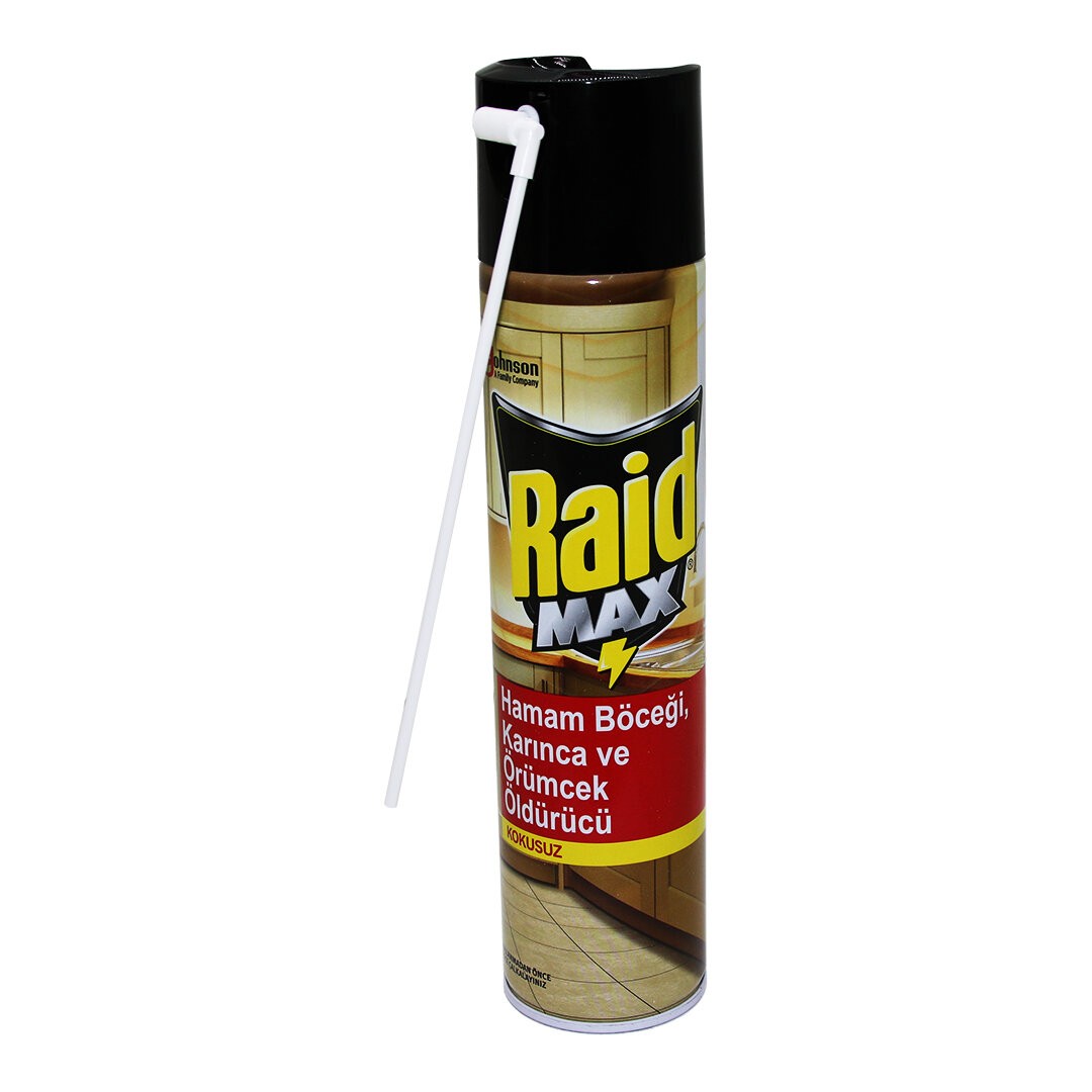 Raid ( Max ) ( Kokusuz ) Hamam Böcek & Karınca & Örümcek Savar Ilaç Sprey 300ml*12x4