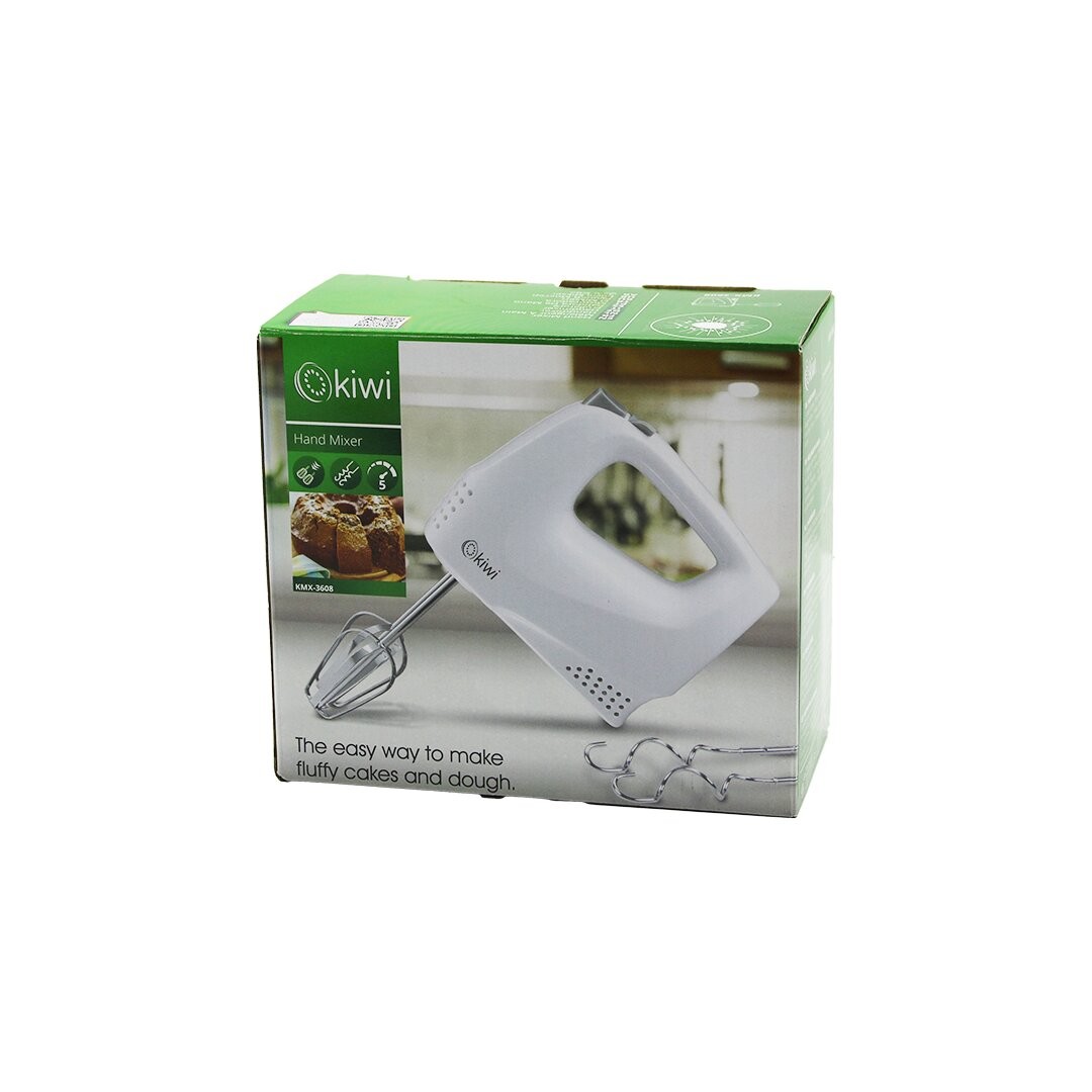 Kiwi Kmx-3608 Elektrikli El Mikseri (2pcs Metal Çırpma Aparatı & 2pcs Hamur Kancası) (5 Kademe Hız) (Çırpıcı Çıkartma Düğmeli)*12