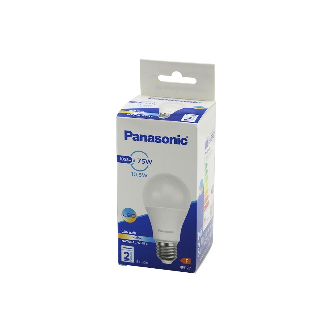 Panasonic (Ldach-11-wg-3t7 ) (Natural white & Gün Işık) (10.5w=75w) (E27) Led Ampul (1055lm) (4000k) (15000 Saat Ömür)*20x5