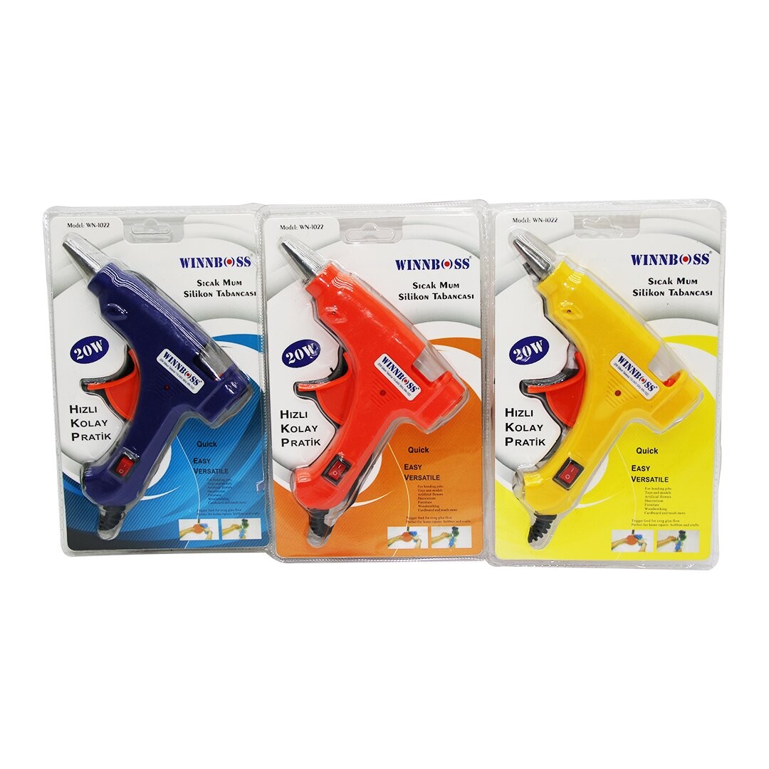 wınnboss wn-1022 ( 20w ) ( Anahtarlı ) ( Sıcak ) Mum Silikon Tabancası*100