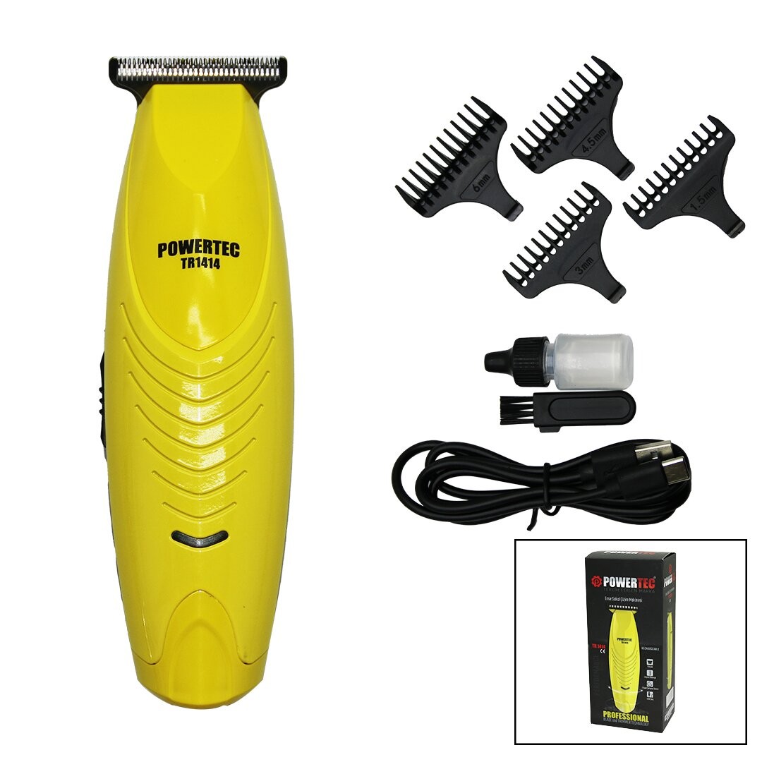 Powertec Tr-1414 Şarjlı Sakal Traş Ense Makinesi*60