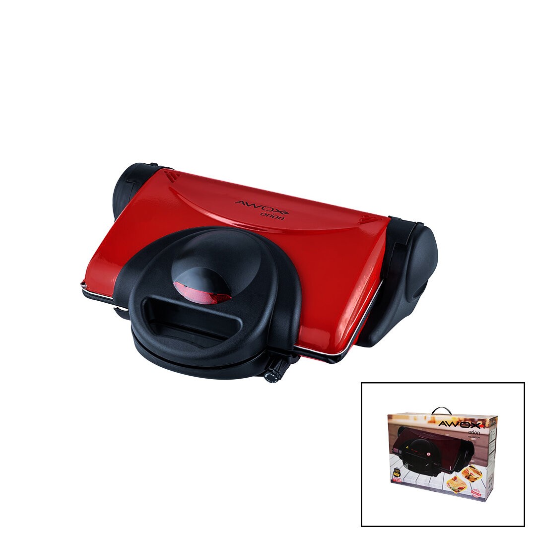 Awox Orion ( Kırmızı ) ( 8 Dilim ) Elektrikli ( Teflon Tost Makinesi ) & ( 180° Izgara ) ( 6 Kademe Isı Ayarı ) ( 1800w )*4