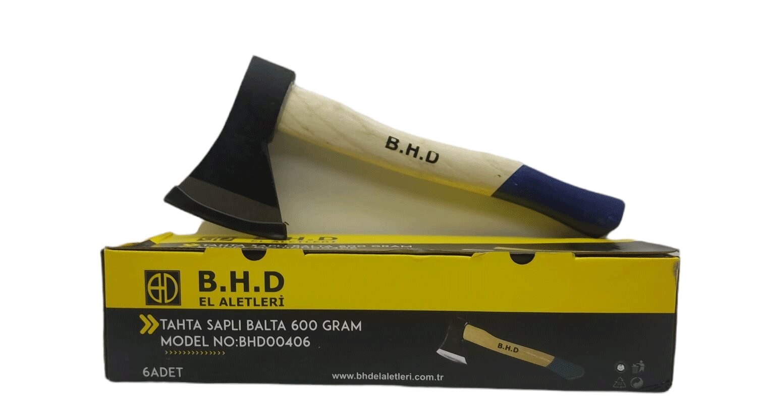 B.H.D Tools Bhd-00406 ( Ahşap Saplı ) Balta ( 600gr )*6x6