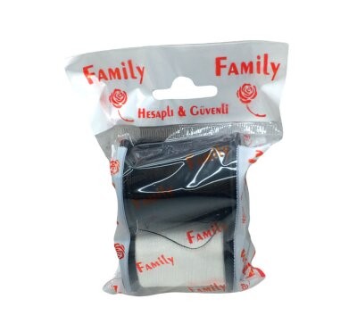 Family ( 2pcs ) ( 300mt ) Büyük Siyah & Beyaz Dikiş Iplik*36x15