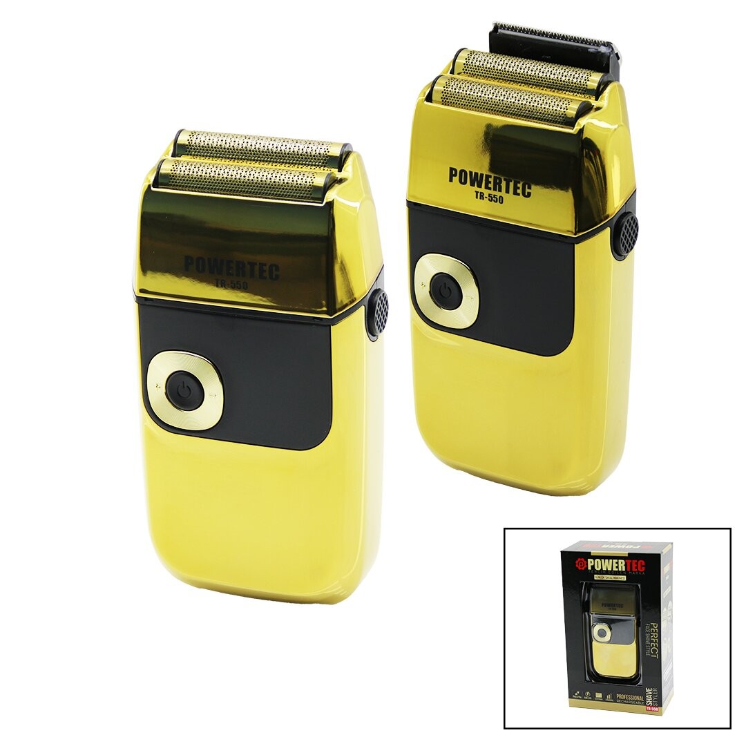 Powertec Tr-550 ( Günlük Sıfır Sakal ) Dijital Sakal Traş Makinesi ( Led Gösterge & Fiş Şarjlı & Dijital Tuş Kiliti )*20