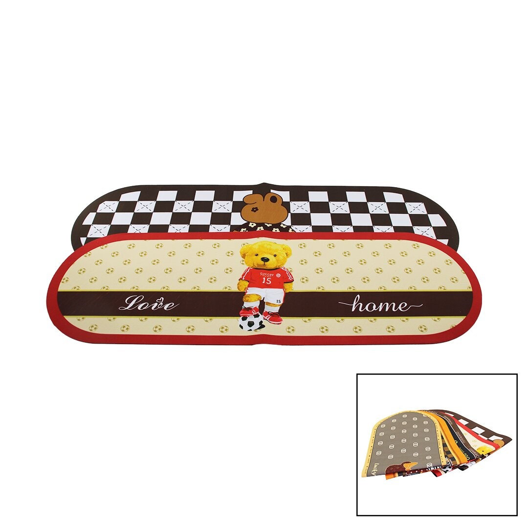 Barotti Dmr-8791 (Oval) (Renkli Desenli & Resimli) (116 X 37.5cm) ( Su Emici & Sihirli ) Banyo Paspası (Elastik)*50