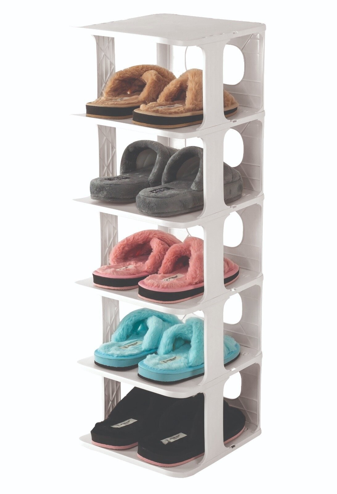 Luxury Shoe Rack Om-0910-1023 ( 5 Katlı ) ( Beyaz ) Blanche Lüks Ayakkabılık*8