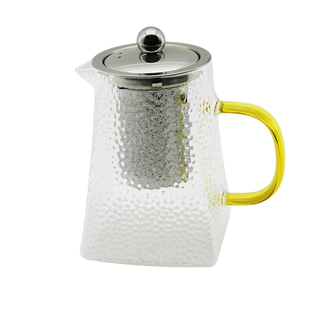 Yakut-9964 ( Kabartmalı & Borosilikat) Cam Demlik 750ml*24