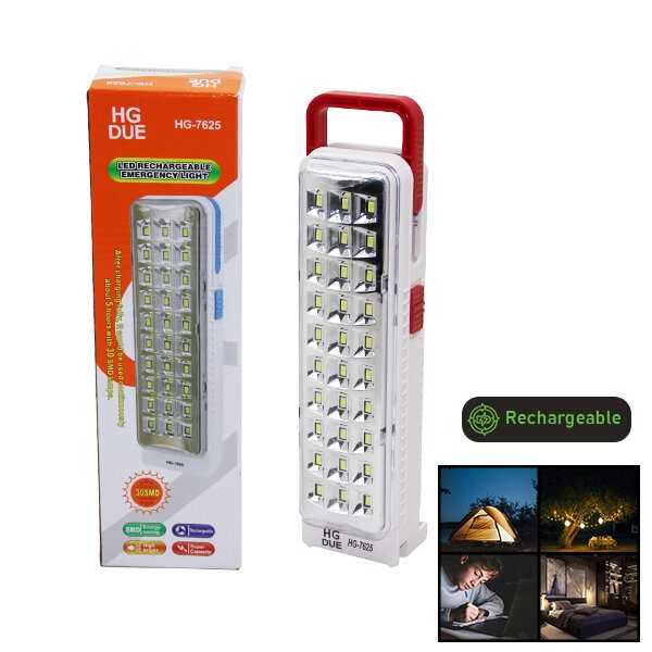 Hg Due Hg-7625 ( 30md Led Lamba Işıldak Fener ) Fiş Şarjlı & Kulplu*60                                       Q9
