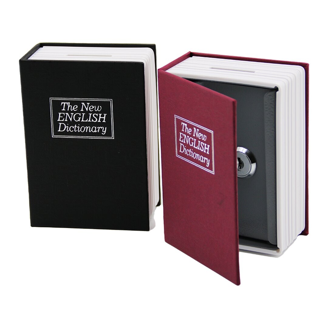 Homesafe Booksafe Yakut-12211 (Büyük & 180x115x55mm) ( Kitap Modeli ) Kilitli Kasa & Kumbara*24