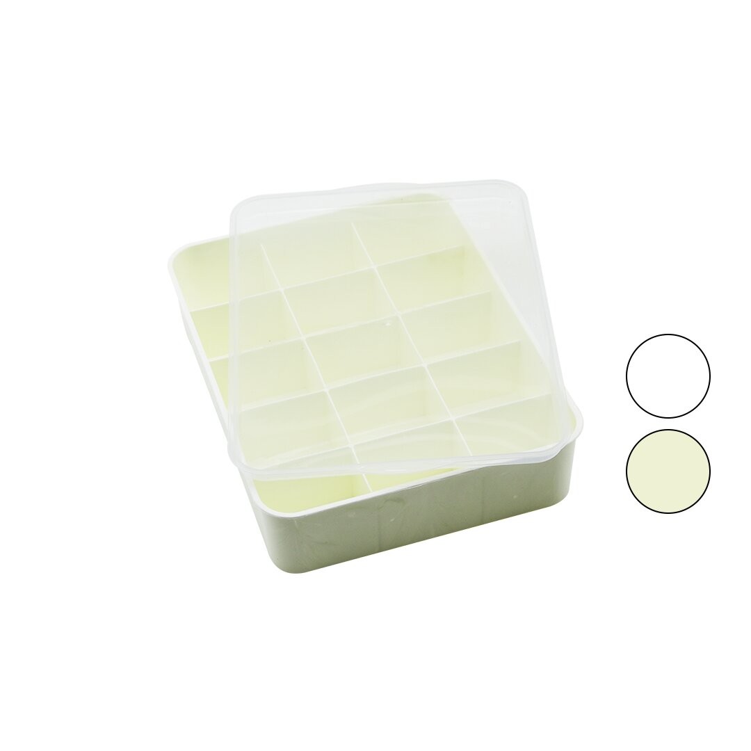 Timex Tim-190 ( 15 Bölmeli ) Plastik Organizer ( Şeffaf Kapaklı ) ( 23 X 30 X 7cm ) ( Çok Amaçlı Kullanım )*24=K