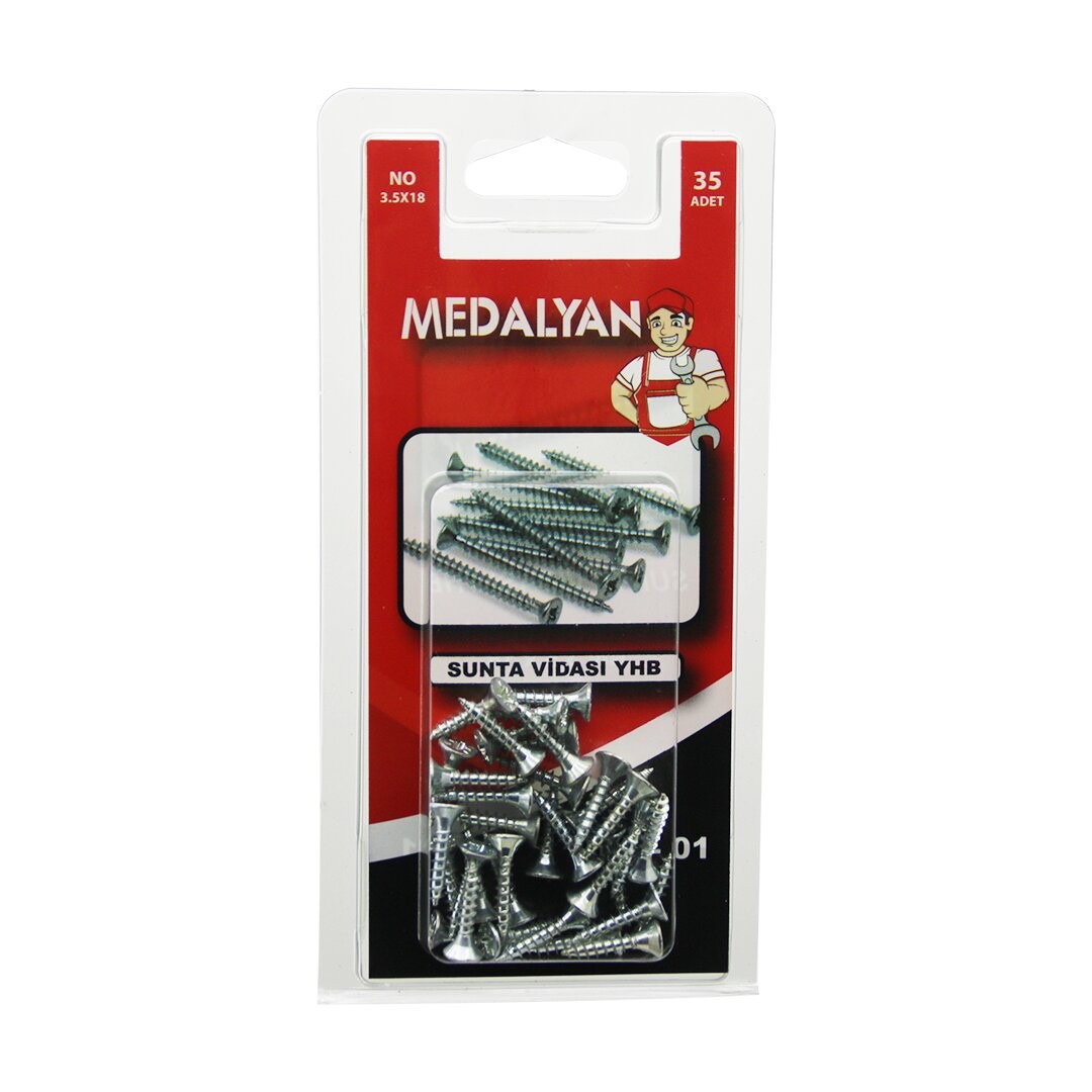 Medalyan Dl-01 ( 3.5x18 ) Sunta Vidası Yhb ( 35pcs )*12x10