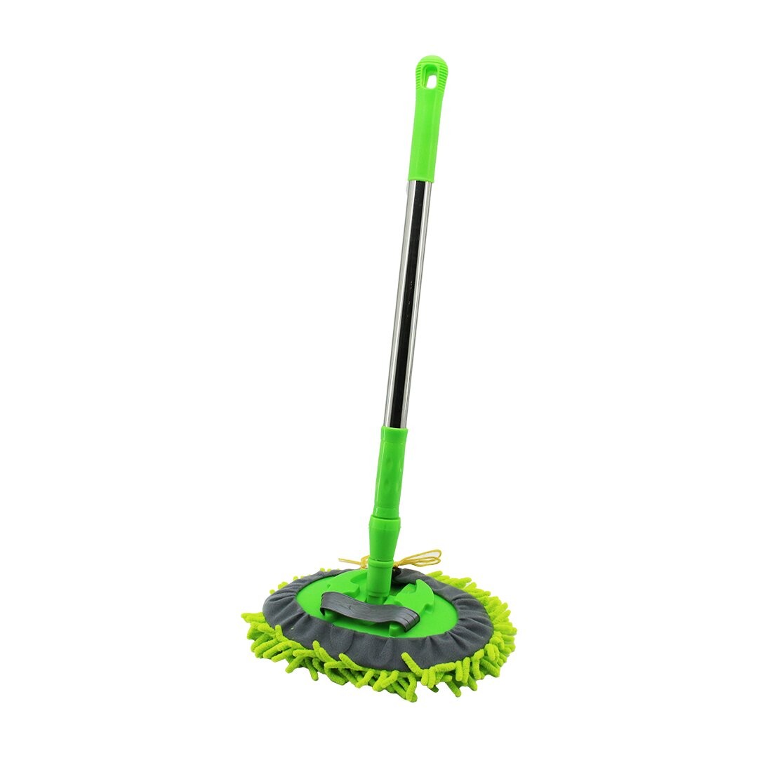 Ibico I21-021 ( 25cm & Oval ) ( Makarna ) Mop Renkli Mikrofiber ( 180° Hareketli & Uzayan Metal Saplı= 54--90cm )*100