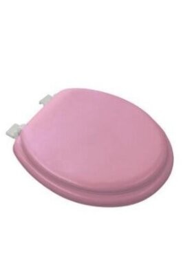 Poly Et-013 Pembe Yumuşak Klozet Kapak Büyük Puf*17