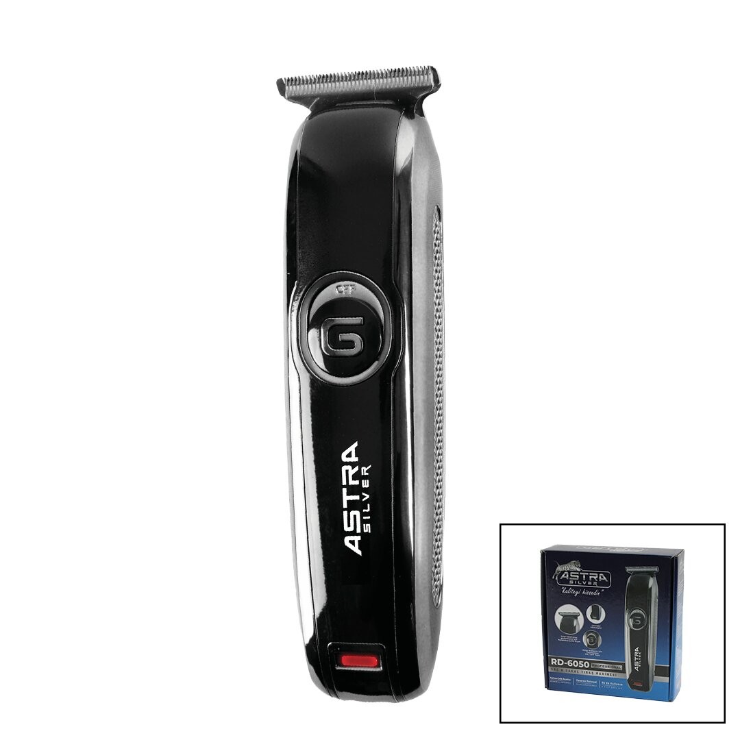Astra Sılver Rd-6050 Saç Sakal Kesme & Traş Makinesi (Fiş Şarjlı=Led Gösterge) (8 Saat Şarj=60dk.Tam Güç Kullanım)*40