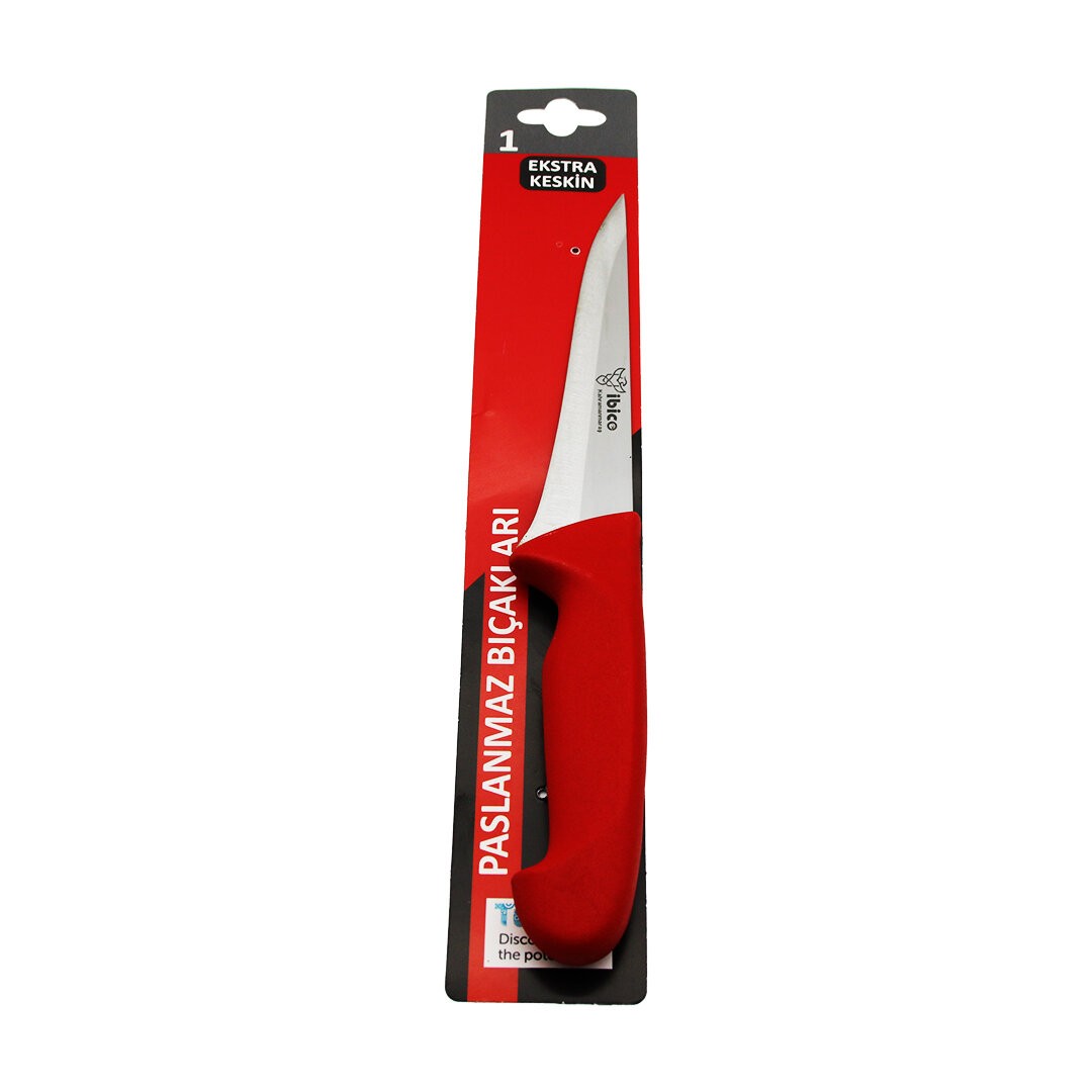 Ibico Cavit Inox-036-K ( No-1 ) ( Kemik Sıyırma ) ( Kurban Bıçak ) Bıçak Plastik Saplı*120