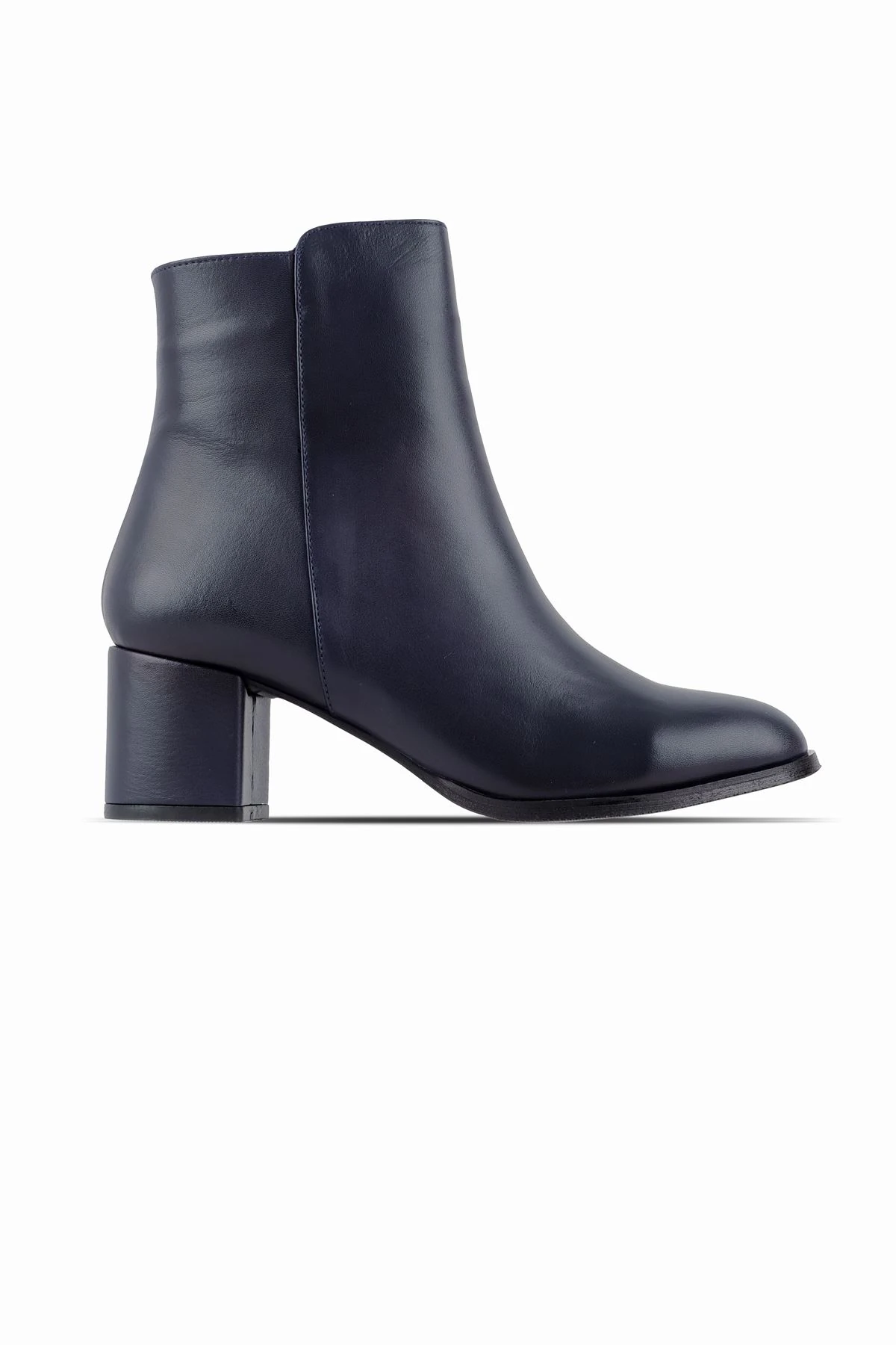 Layo Kadın Hakiki Deri Klasik Topuklu Bot 2020 - Lacivert