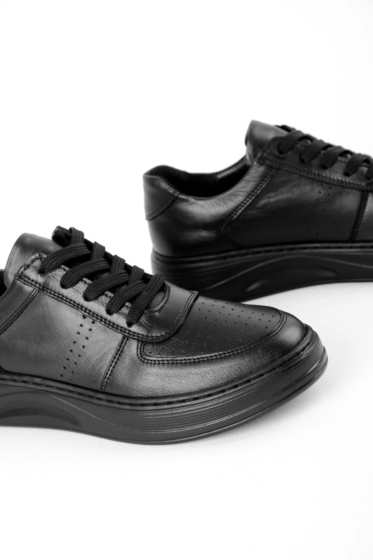 Beaty Kadın Hakiki Deri Bağcıklı Günlük Ayakkabı Sneaker 3642