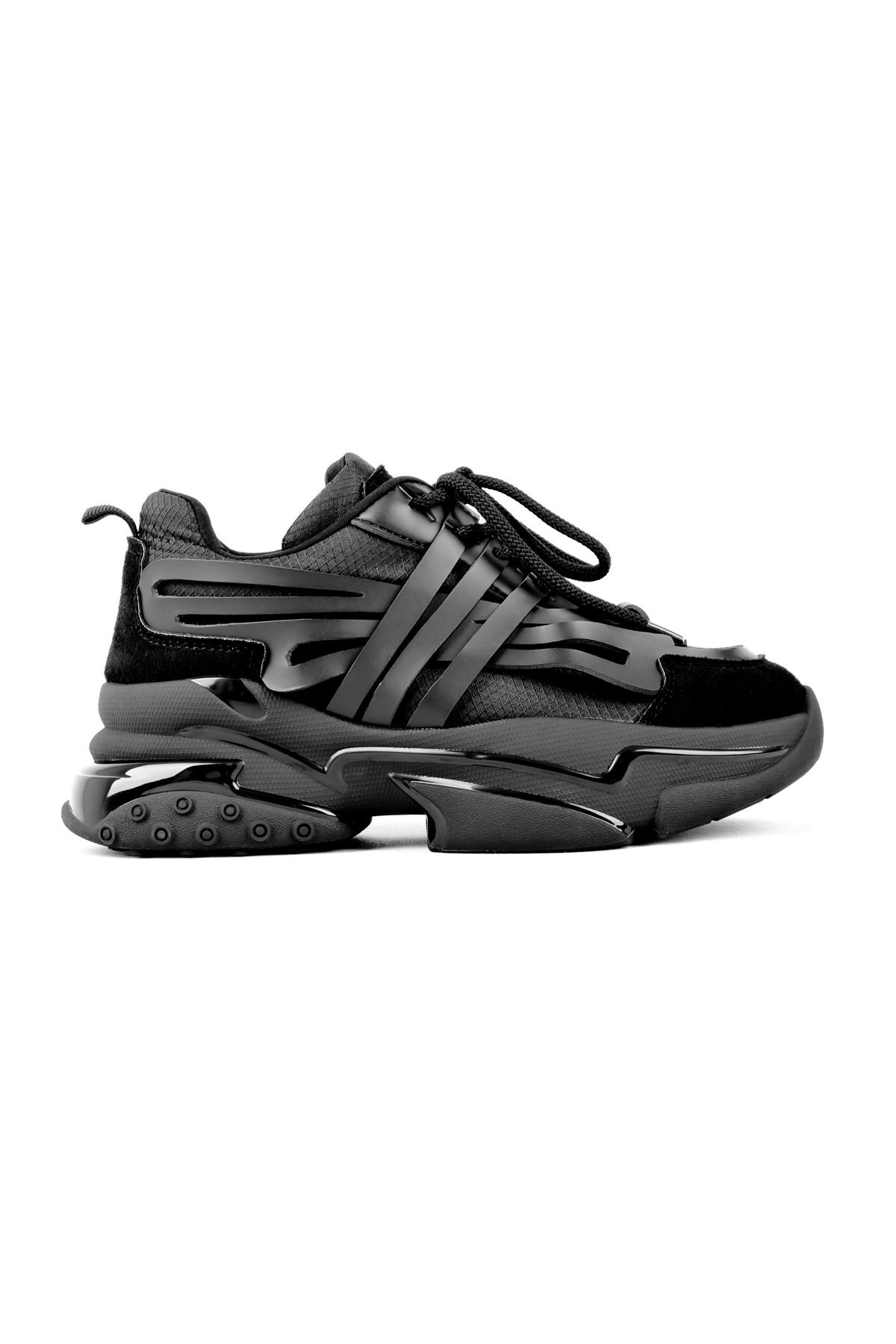 Betty Yüksek Taban Kadın Spor Ayakkabı B3010 - Siyah