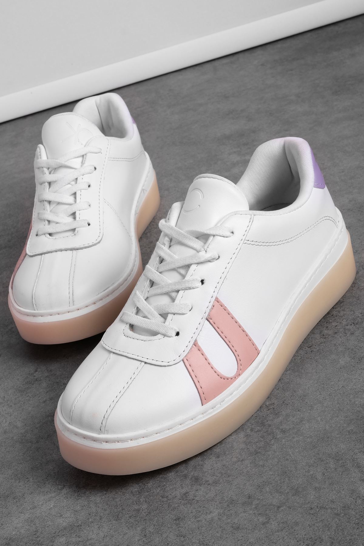 Walky Kadın Hakiki Deri Günlük Spor Ayakkabı Sneaker 4159 - Lila