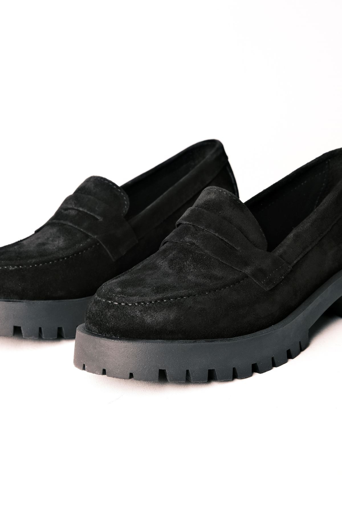 Deva Kadın Hakiki Deri Oxford Ayakkabı Düz Model - S.Siyah