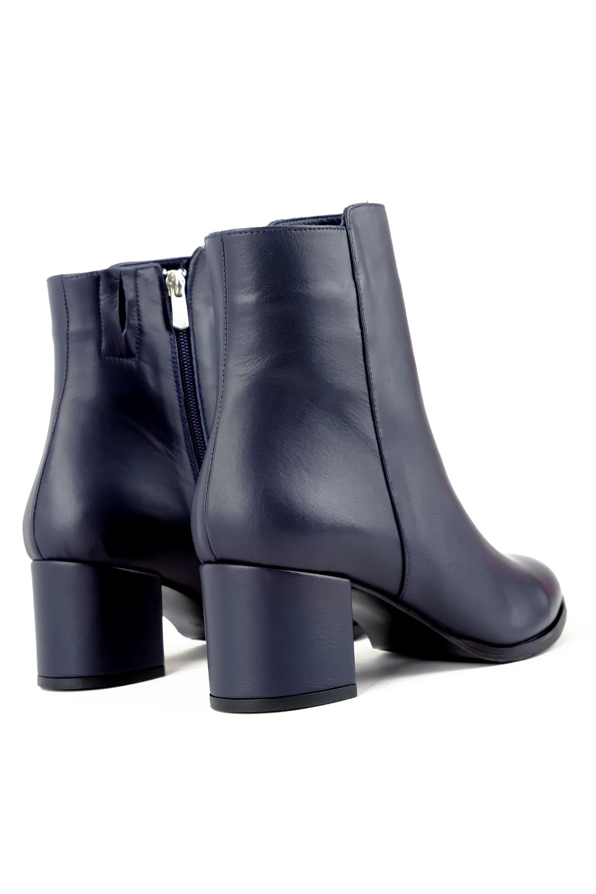 Layo Kadın Hakiki Deri Klasik Topuklu Bot 2020 - Lacivert