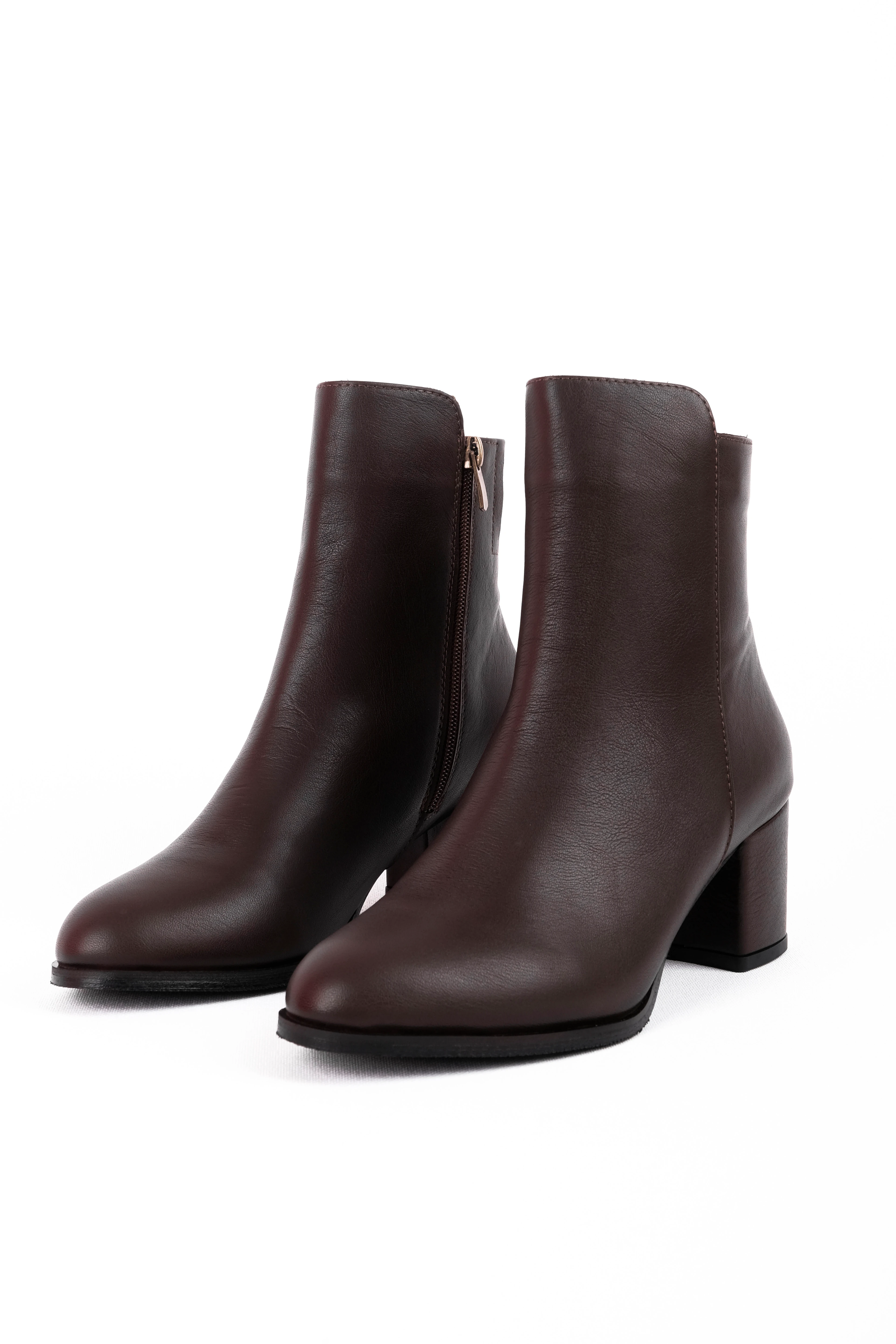 Layo Kadın Hakiki Deri Klasik Topuklu Bot 2020 - Kahverengi