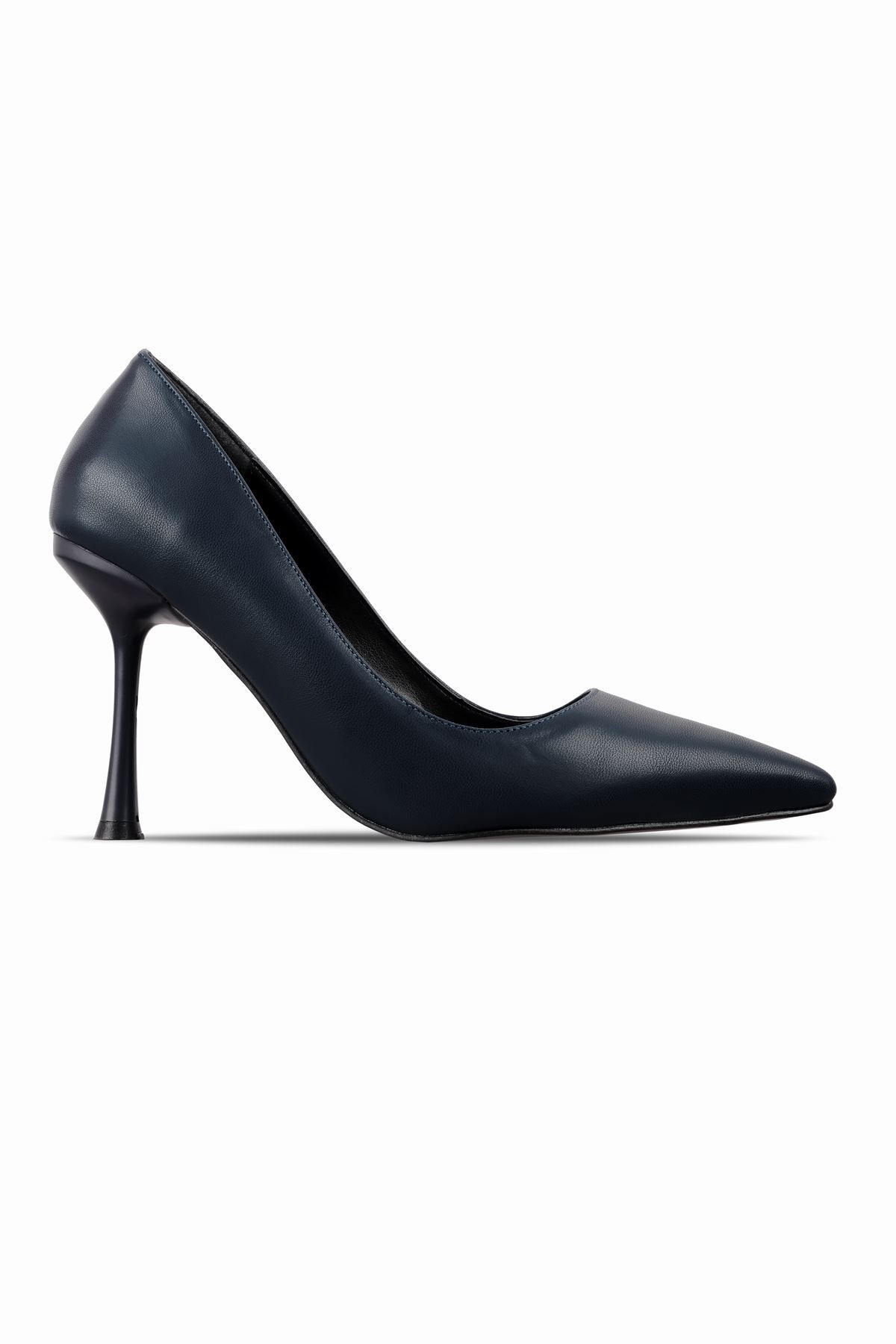 Misty Kadın Sivri Burunlu Topuklu Stiletto Abiye Ayakkabı 4010 - Lacivert