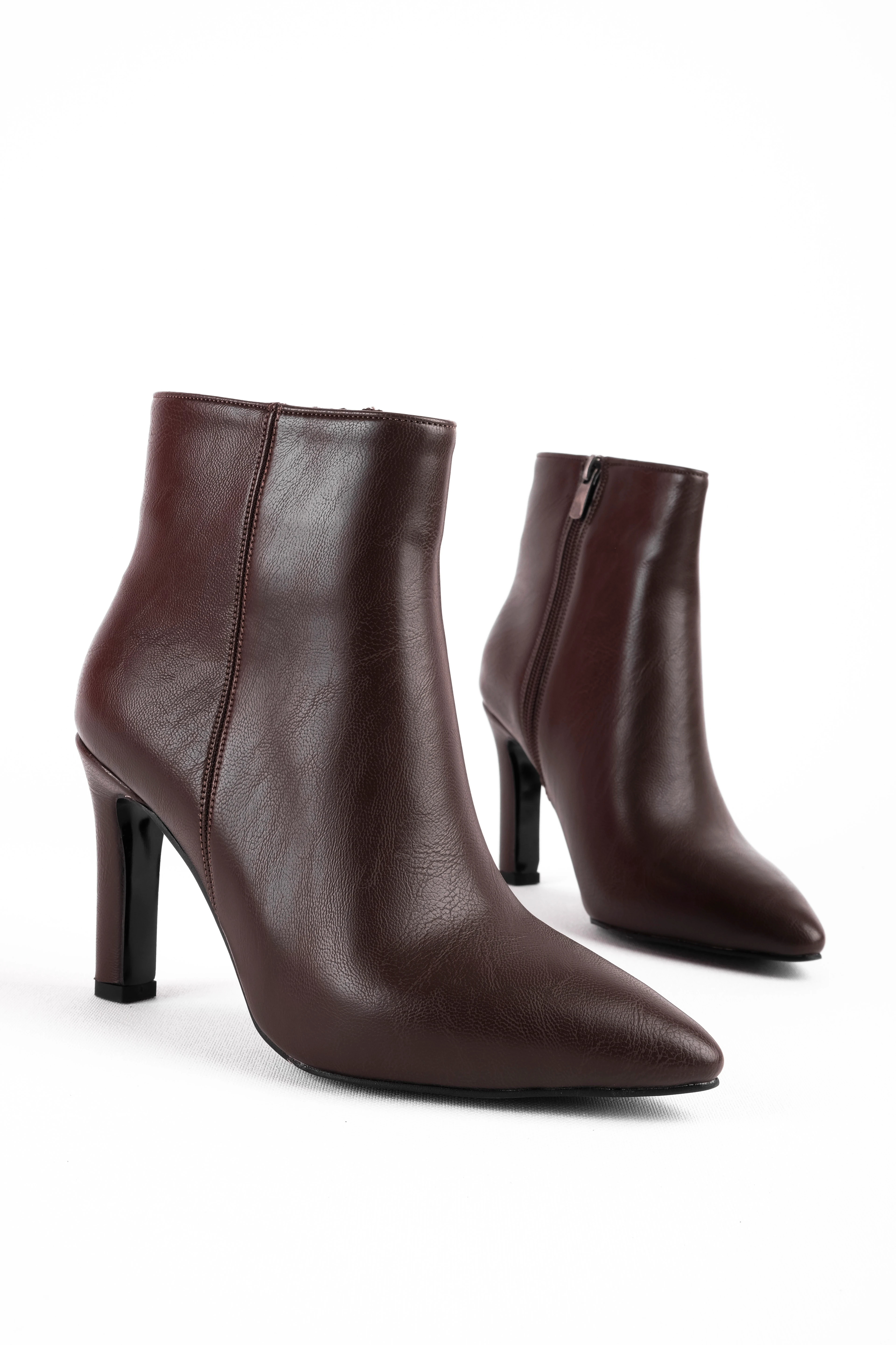 SCARLETT AKDIN SİVRİ BURUN BOT 1610 - Kahverengi