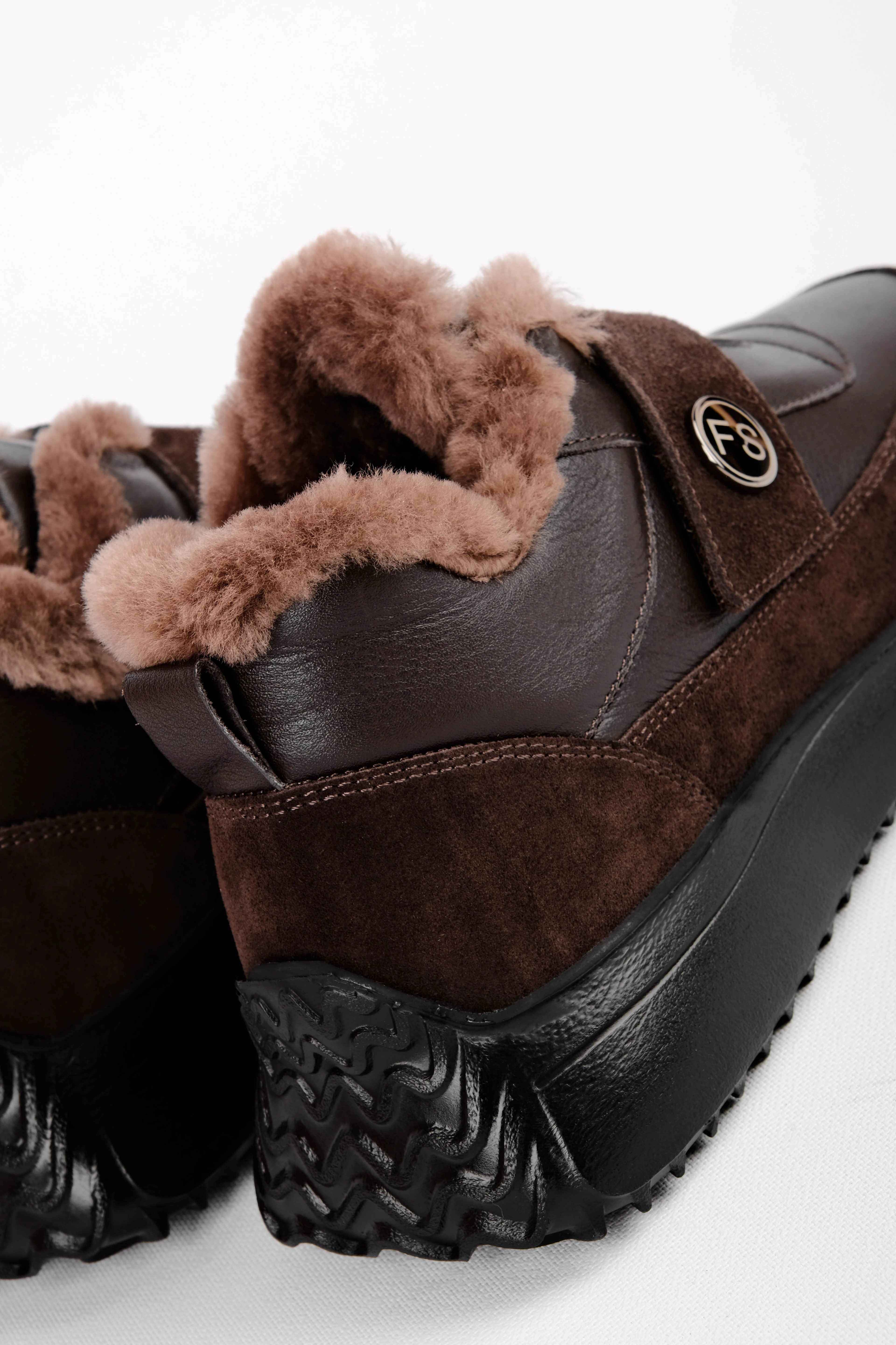 İdy Kadın Hakiki Deri İçi Komple Tüylü Spor Ayakkabı 4297