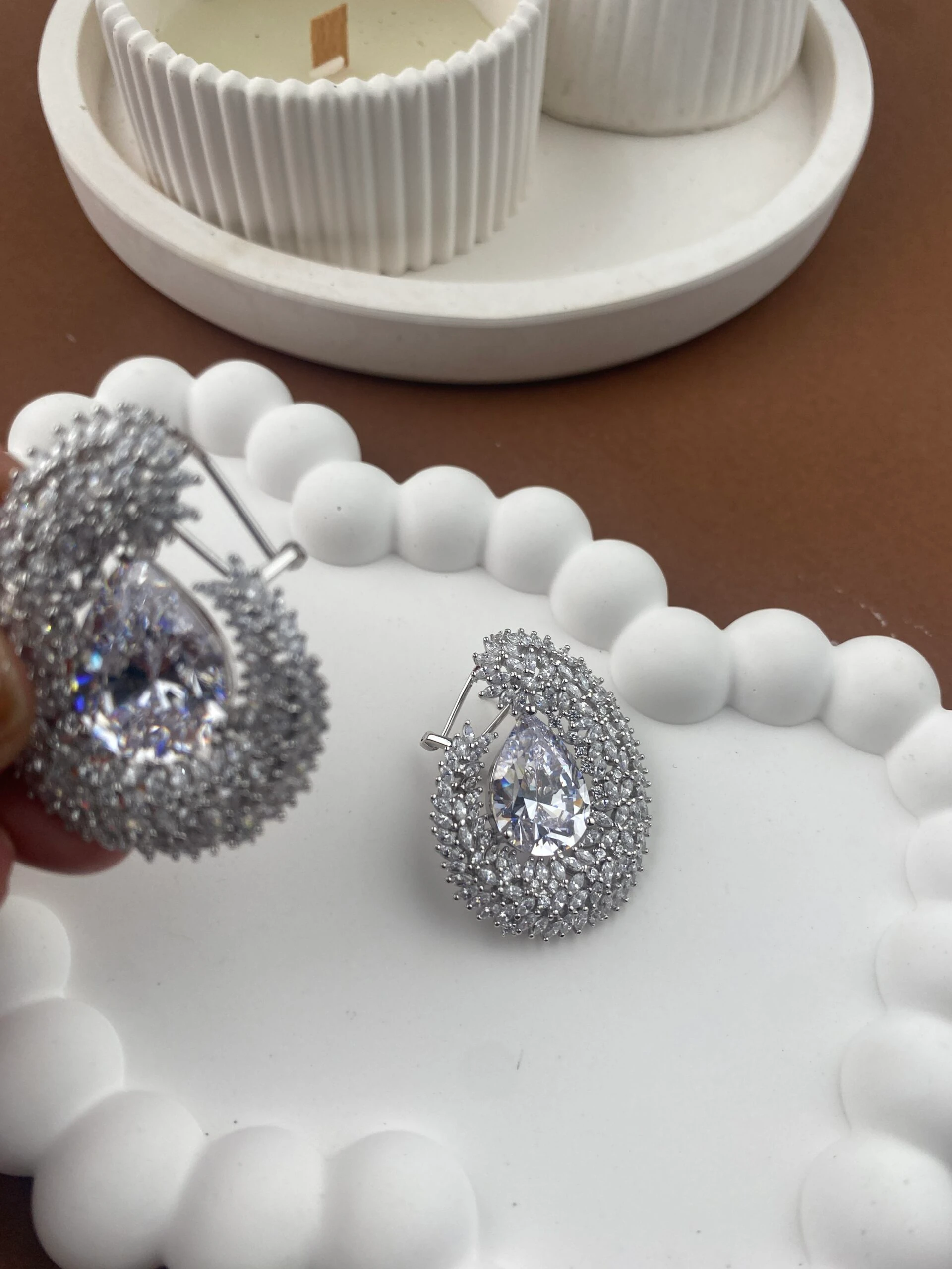 925 Ayar Kadın İthal Gümüş Küpe