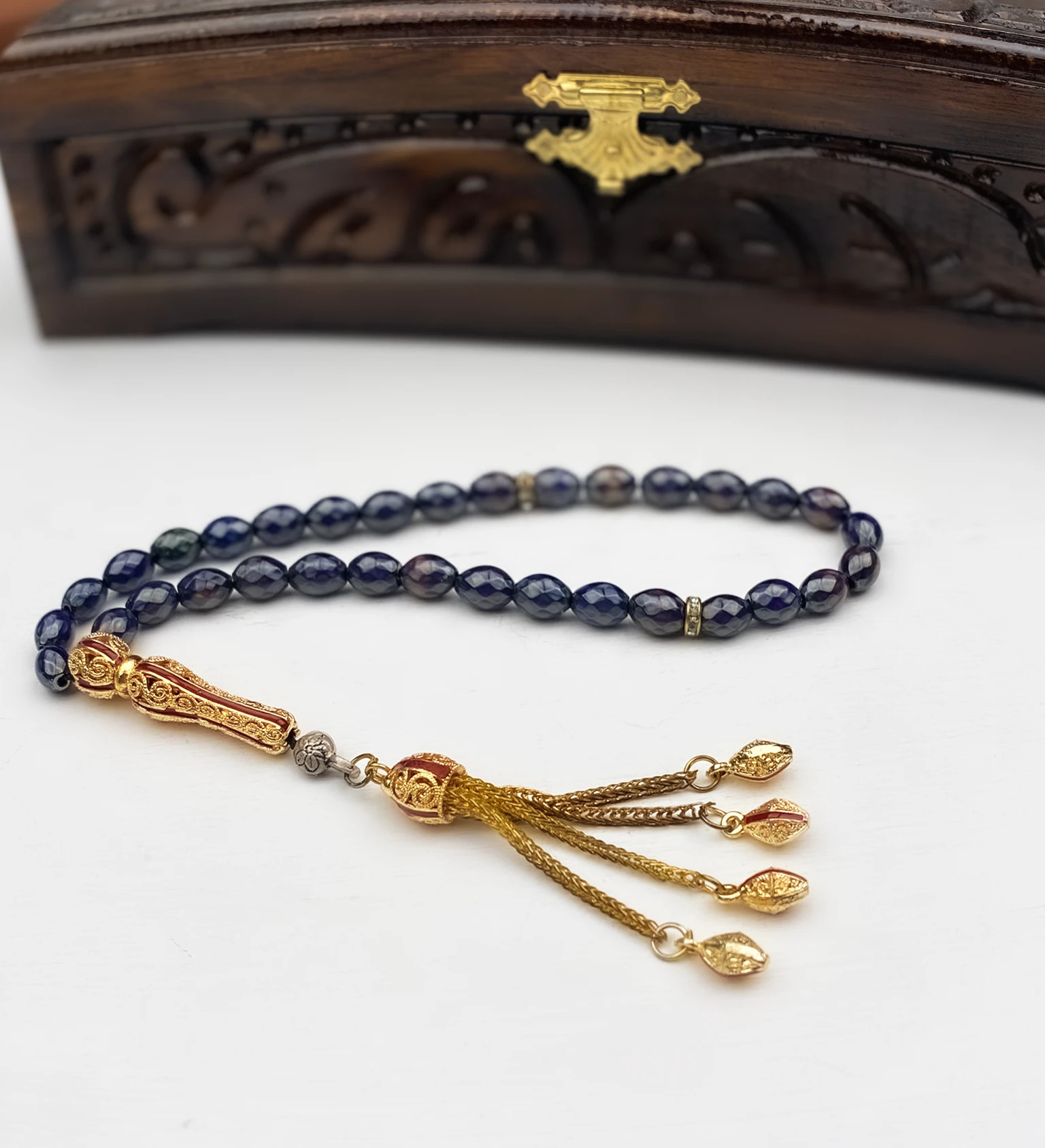 Özel Tasarım Püsküllü Vücut Isınıza Göre Renk Değiştiren Doğaltaş His Taşı Tesbih