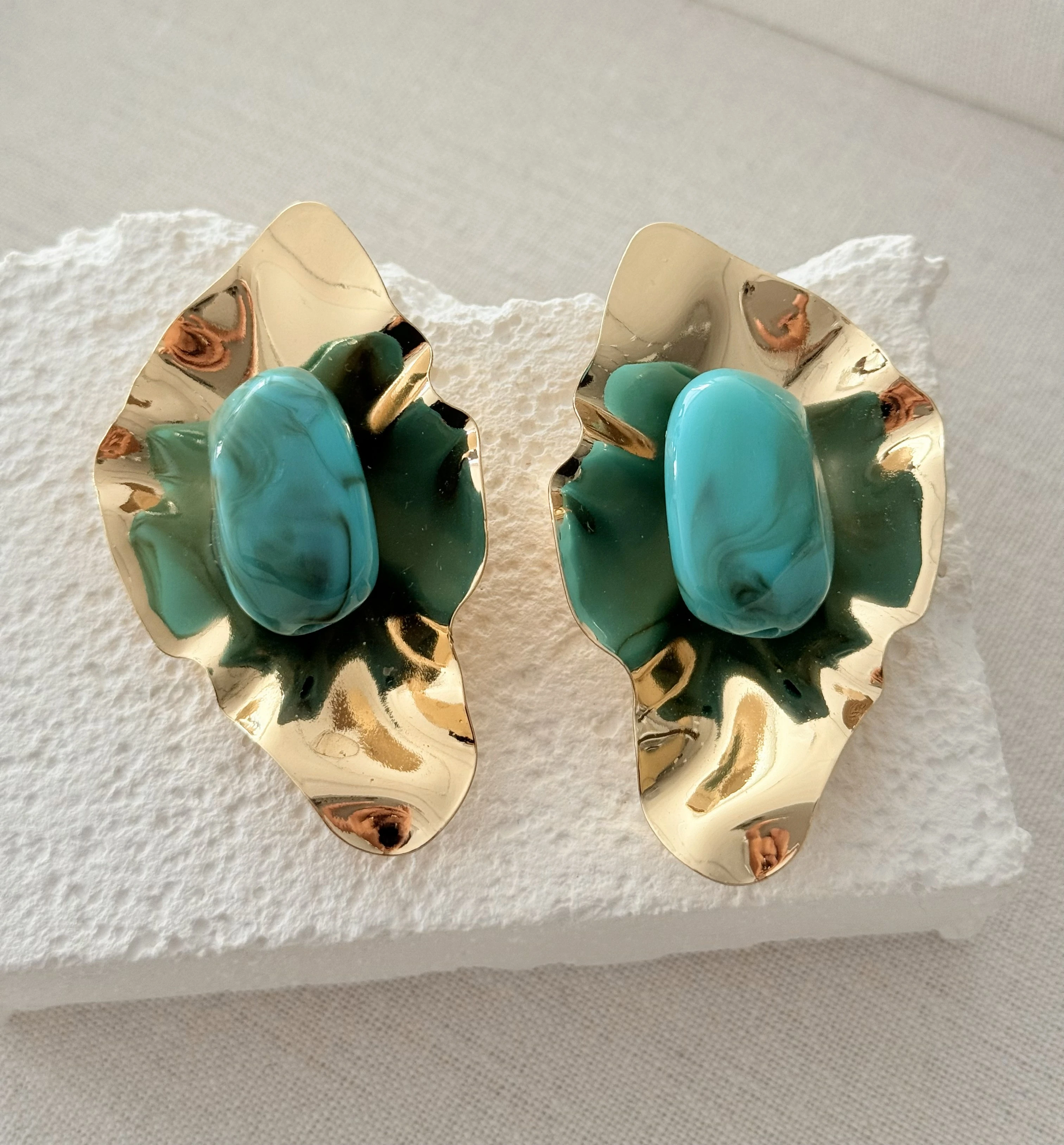 14k İthal Tasarım Kadın Çelik Küpe