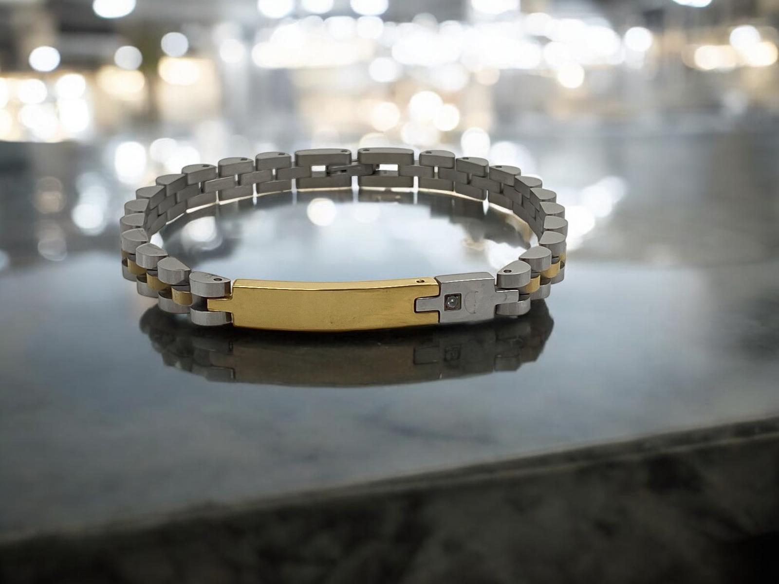 İthal Kararmaz Çelik Erkek Bileklik