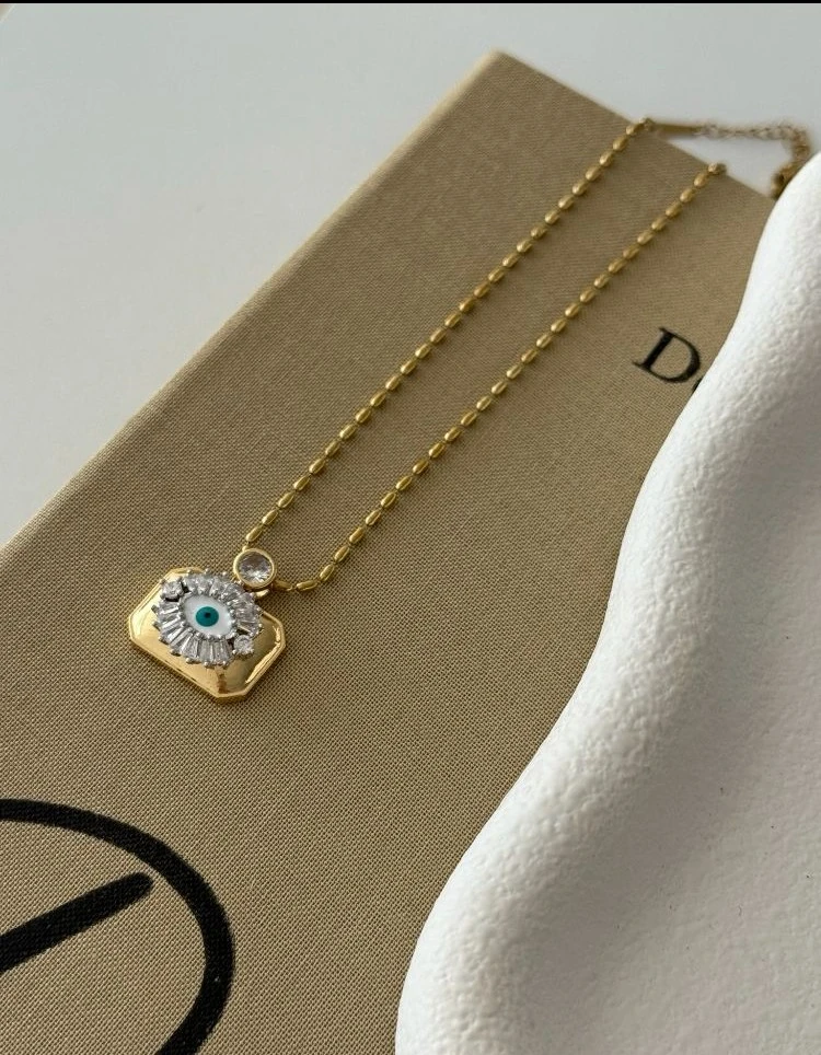 14K İthal Kararmaz Kadın Çelik Kolye